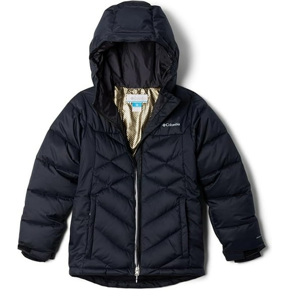 Columbia Winter Powder III Quilted Jacket for Kids, XS, Black - Waterproof