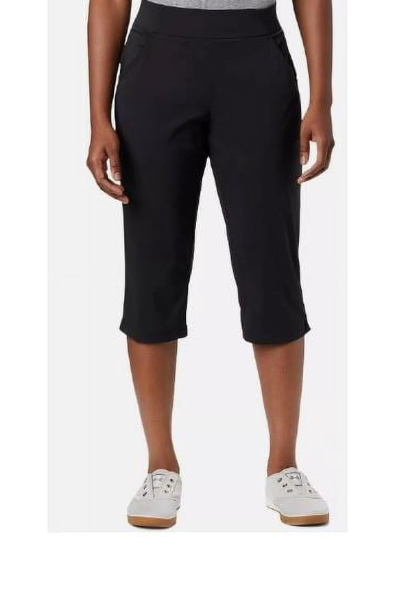 Women's Active Fit Omni-Shield Pull-On Capri Pants, Black Medium