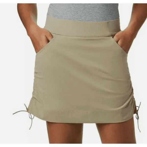 Columbia Women's Anytime Casual Skort W/Omni Shield Tan Sz Medium