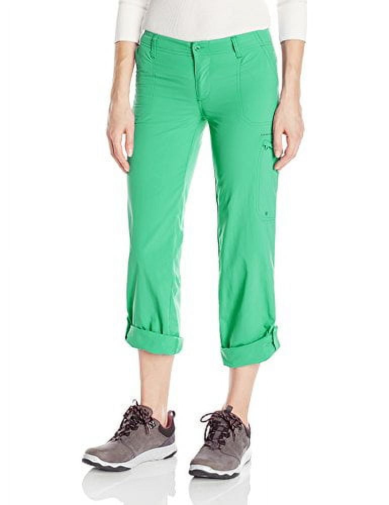 Columbia Women's Aruba Roll Up Pants, Winter Green, 6X Regular 