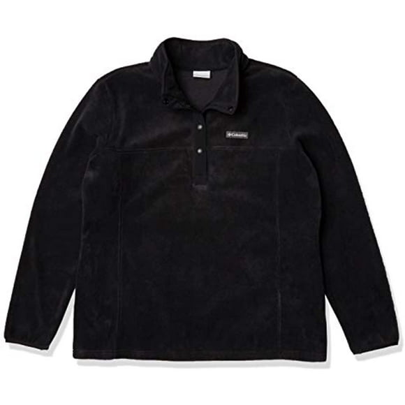 Women's Benton Springs 1/2 Snap Pullover, Black, 1X Plus