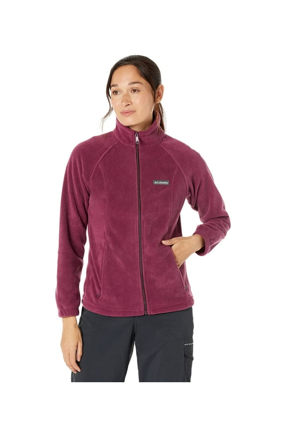 Women's Benton Springs Full Zip, Marionberry, 1X Plus