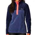 thumbnail image 1 of Columbia Women's Benton Springs Half Snap Pull Over, Navy, Medium, 1 of 2