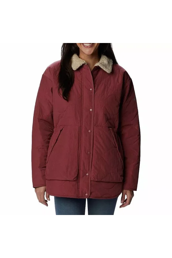Women's Birchwood Quilted Jacket, Beetroot, XL