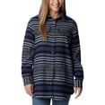thumbnail image 1 of Columbia Women's Calico Basin Shirt Jacket, Dark Nocturnal Stripe, X-Large, 1 of 8