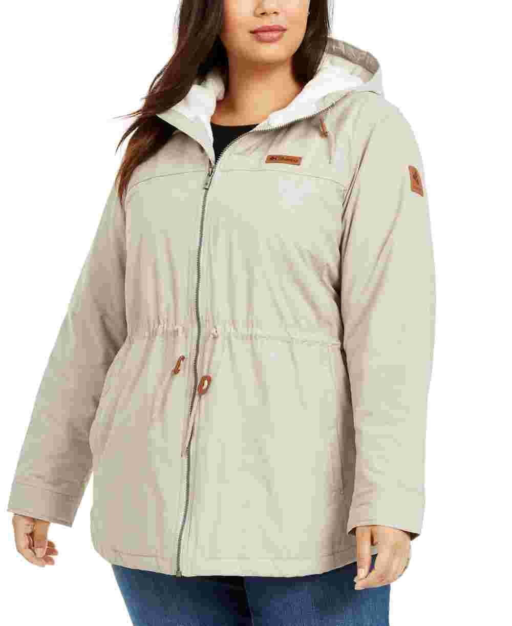 Columbia Women s Chatfield Hill Fleece Lined Jacket Grey Size 3X