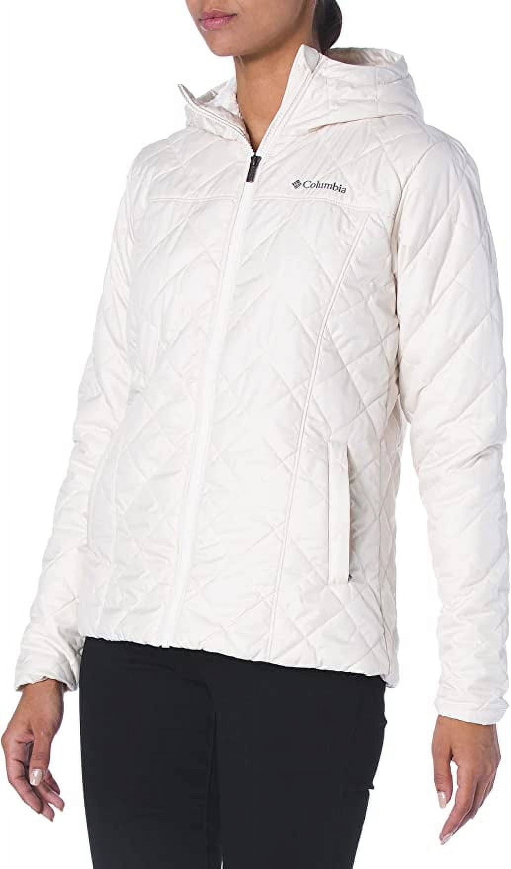 Columbia Women's Copper Crest Hooded Fleece Lined Jacket White Size X-Large  