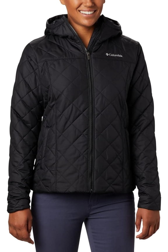 Women's Copper Crest Hooded Jacket Black 1X