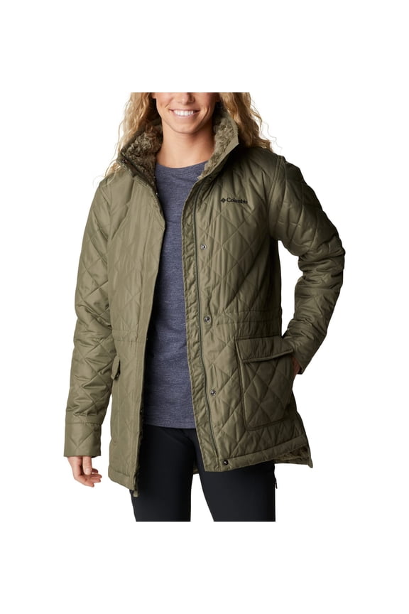 Women's Copper Crest Novelty Jacket, Stone Green, 2X Plus