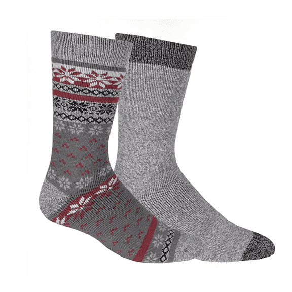 Columbia Women's Faire Isle Thermal Crew Socks 2 Pair Shoe Size 4-10