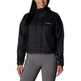 thumbnail image 1 of Columbia Women's Flash Challenger Cropped Windbreaker, Black, Small, 1 of 9