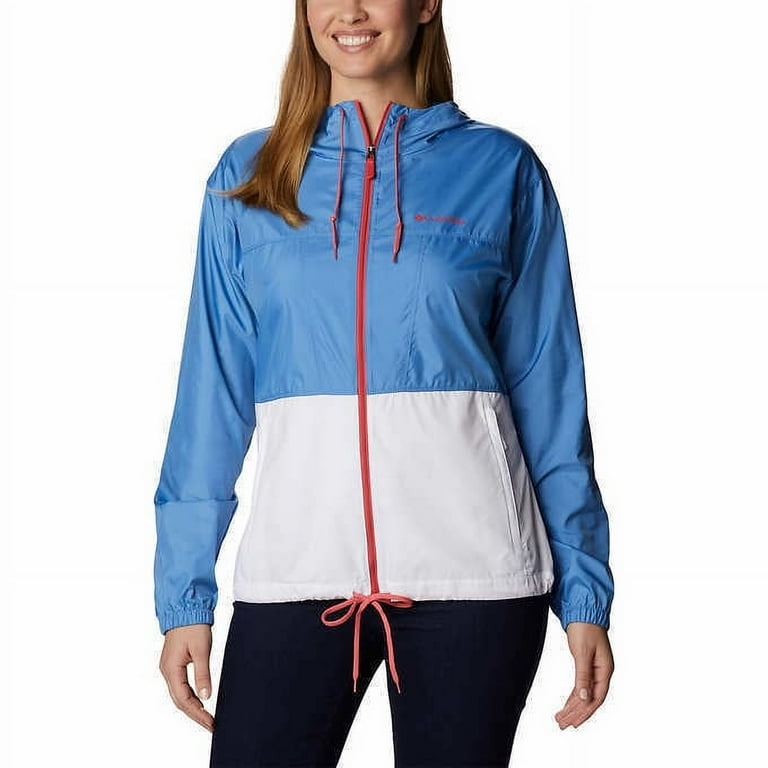 Red white and store blue windbreaker womens