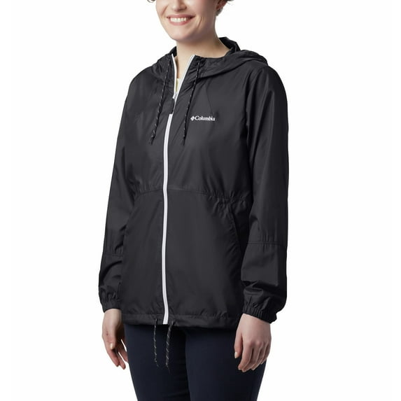 Columbia Women's Flash Forward Windbreaker, Black, Medium