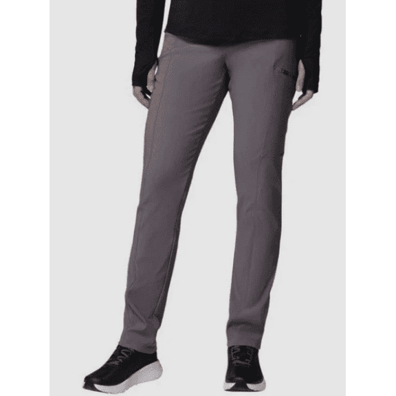 Columbia Women's Fleece Lined Active Fit Straight Leg Pants City Grey, Small