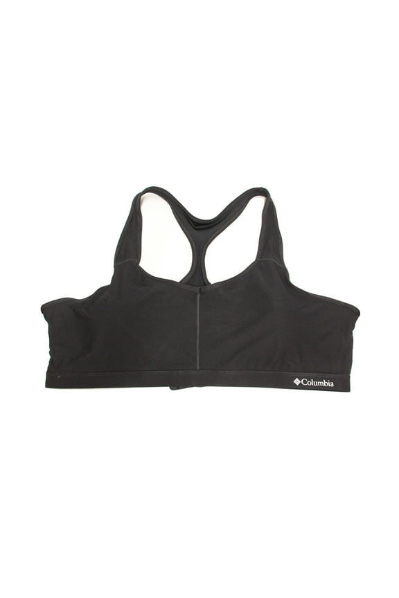 Women's High Support Tech Omni-Free Zero Racer-Back Bra, Black, Women's XX-Large: 40D