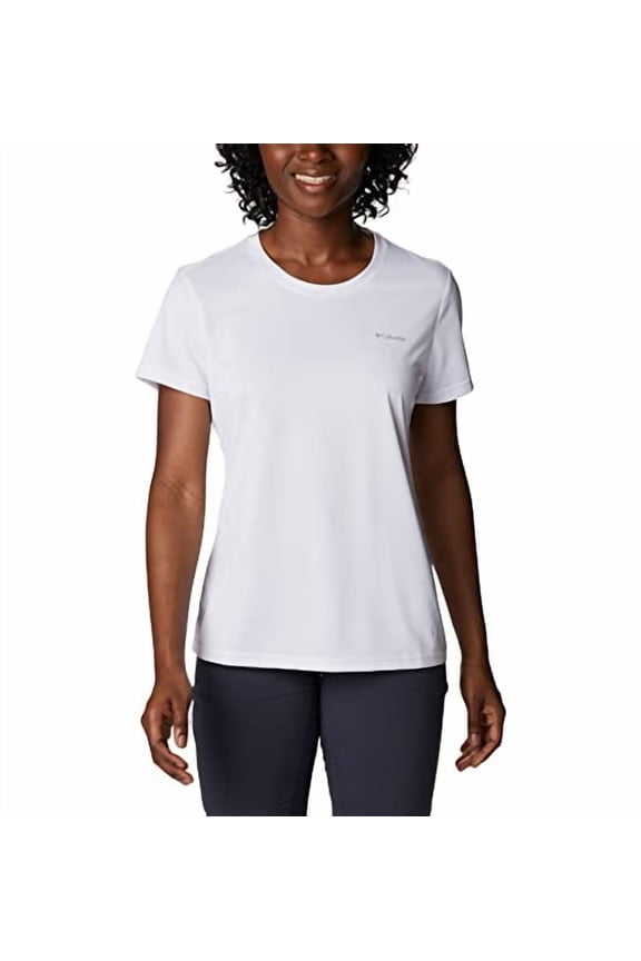 Women's Hike Short Sleeve Crew, White, Size L