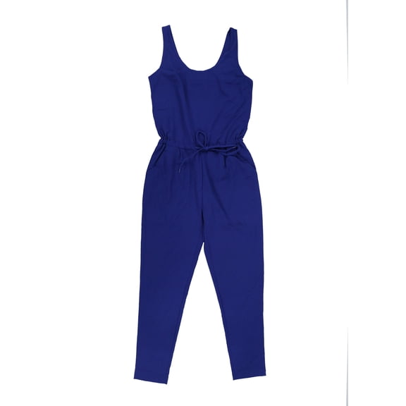 Columbia Women's Jumpsuit Tank Comfort Drawstring Stretch Dark Sapphire New