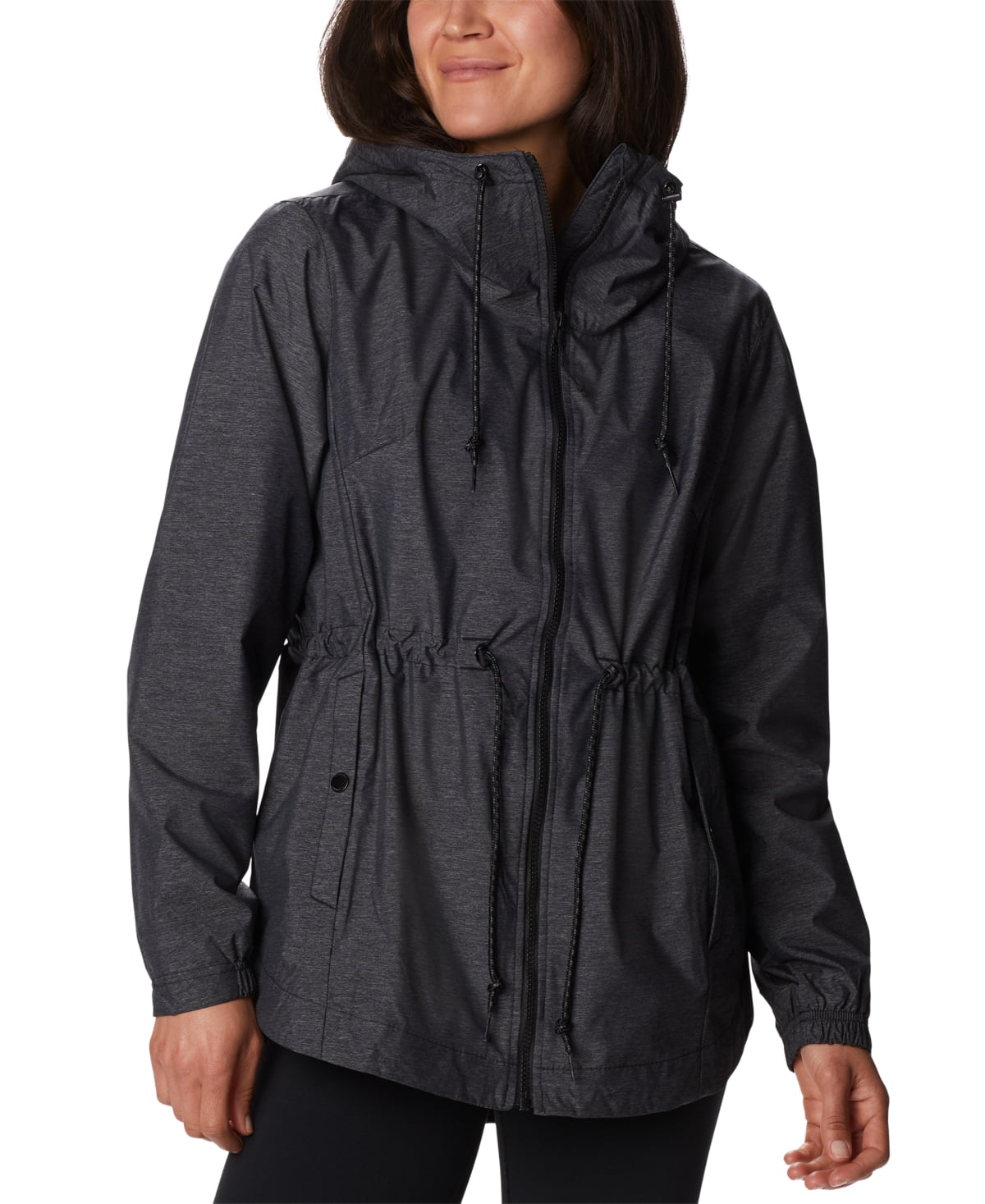 Columbia Women's Lillian Ridge Shell Waterproof Rain Jacket Black Size