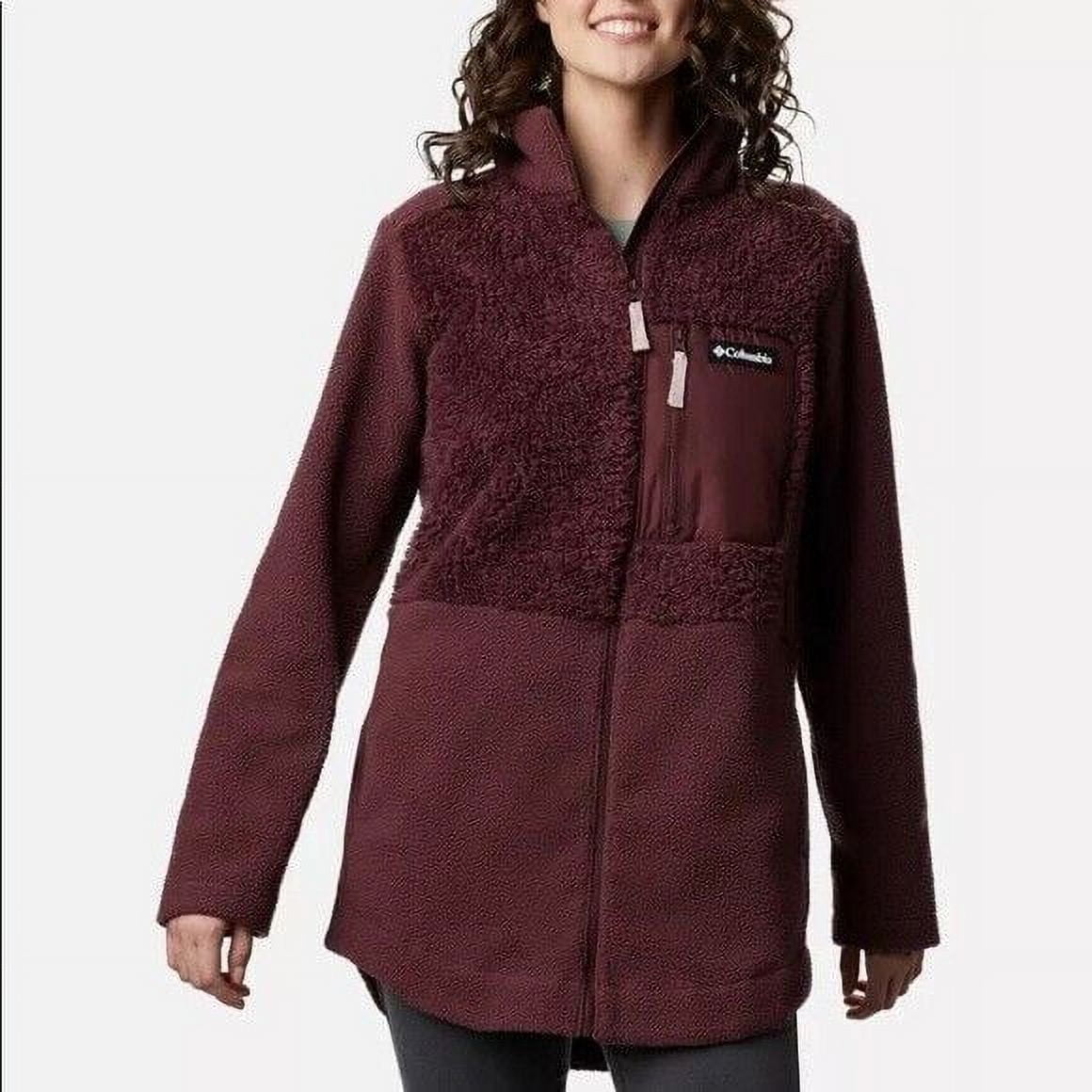 NEW! COLUMBIA Woman Lodge Sherpa Pullover Snap Fleece w/Pockets