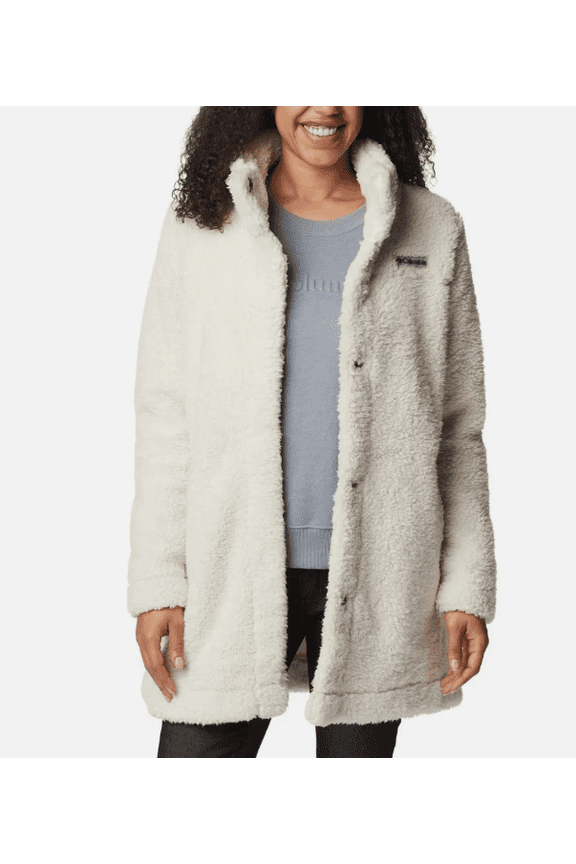 Women's Long Fleece Jacket Chalk XXL