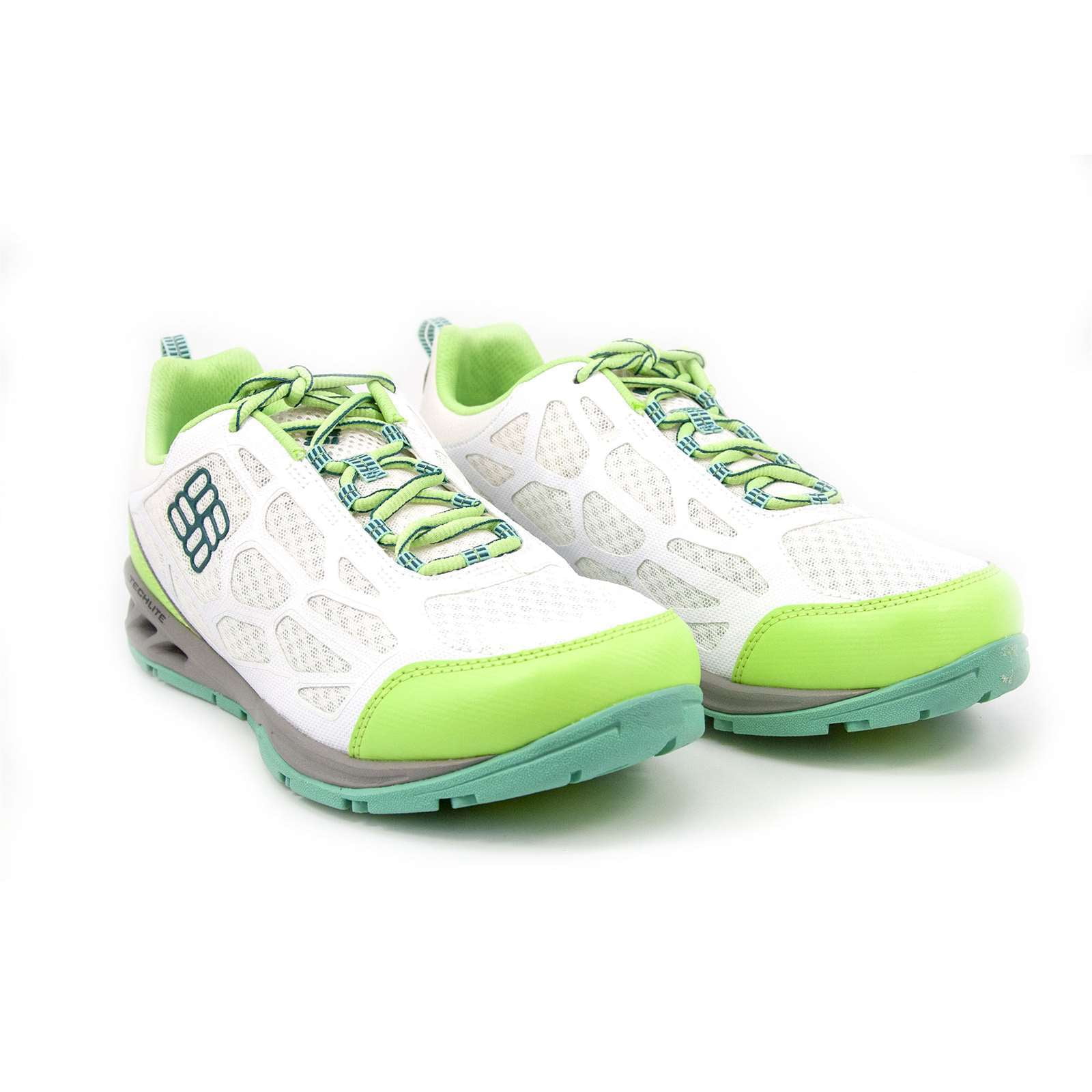 Columbia Women's Megavent Fly Hiking Shoes, White \ Deep Wave,6.5 M US