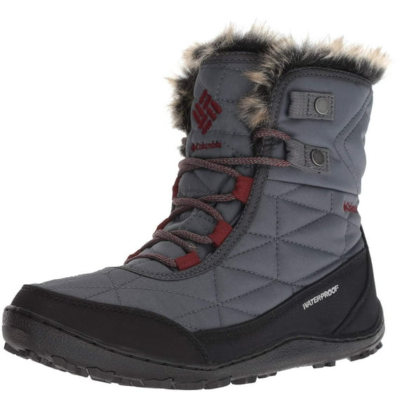 Columbia Women's Minx Shorty III Ankle Boot, Graphite, deep Rust, 9.5 Regular US