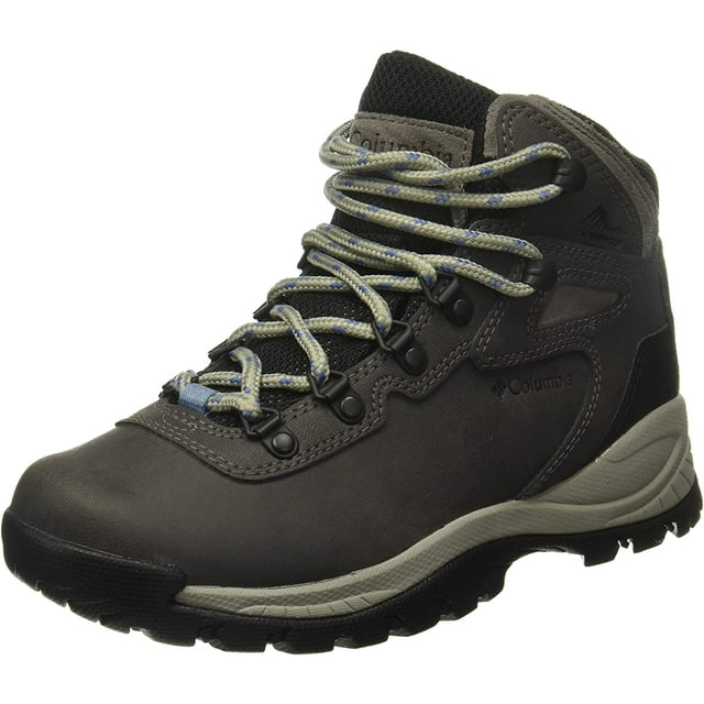 Columbia Women's Newton Ridge Lightweight Waterproof Shoe Hiking Boot 9.5 Wide Quarry, Cool Wave