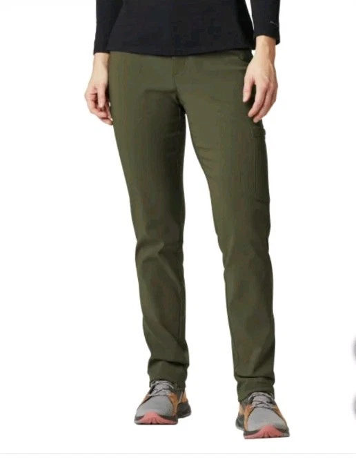Columbia Women's Omni-Shield Straight Leg Fleece Lined Pant Olive Green ...