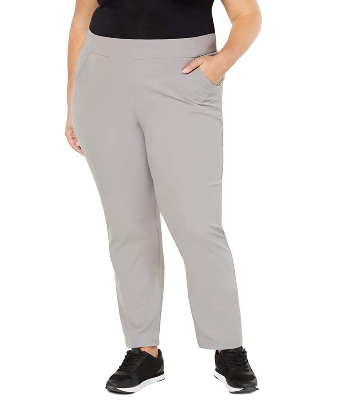 Columbia Women's Plus Size Anytime Casual Pull on Pant Grey Size 3