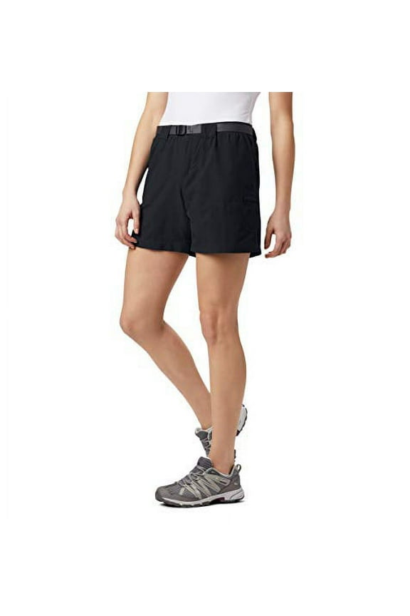 Women's Sandy River Breathable Cargo Short with UPF 30 Sun Protection, Black, Small