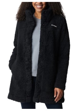 coldy0217UNDERSTATEMENTS 　ブラック　Lサイズ Columbia Women's Sherpa Fleece Snap-Front Jacket, Soft Plush