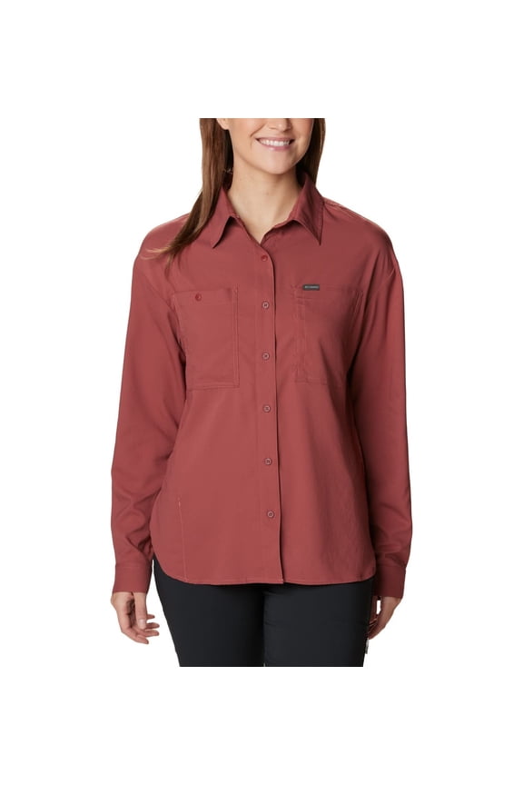 Women's Silver Ridge Utility Long Sleeve Shirt, Beetroot, X-Large