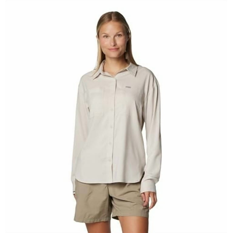 Columbia Women's Silver Ridge Utility Long Sleeve Shirt, Dark
