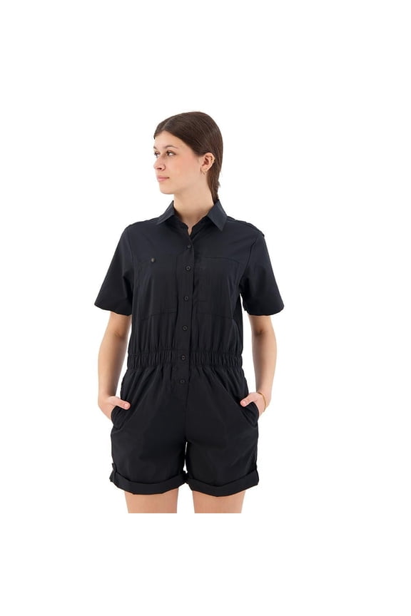 Women's Silver Ridge Utility Romper, Black, X-Large