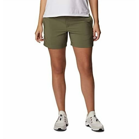 Columbia Women's Silver Ridge Utility Short, Stone Green, 14