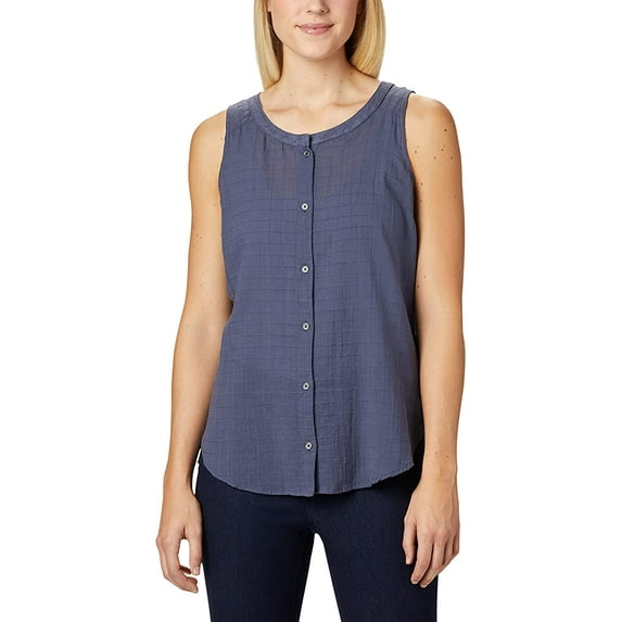 Columbia Women's Summer Ease Sleeveless Shirt Top (Nocturnal,M)