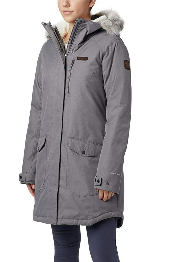 Columbia COAT Suttle Mountain™ Long Insulated Jacket Brown XL FEMME, Marron Camel, XL