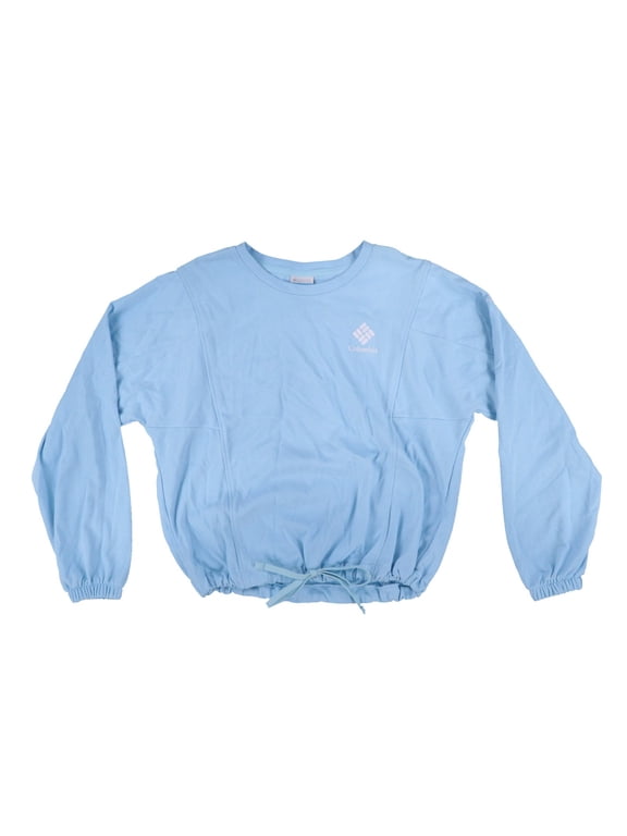 Women's Sweatshirt Trek Seasonal Fleece Logo Spring Blue Large New