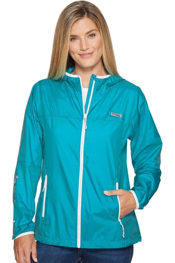 Women's Tidal Windbreaker Geyser/Satin Pink Outerwear