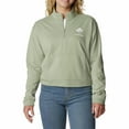 thumbnail image 1 of Columbia Womens Trek French Terry Half Zip Top Safari Heather XL, 1 of 1