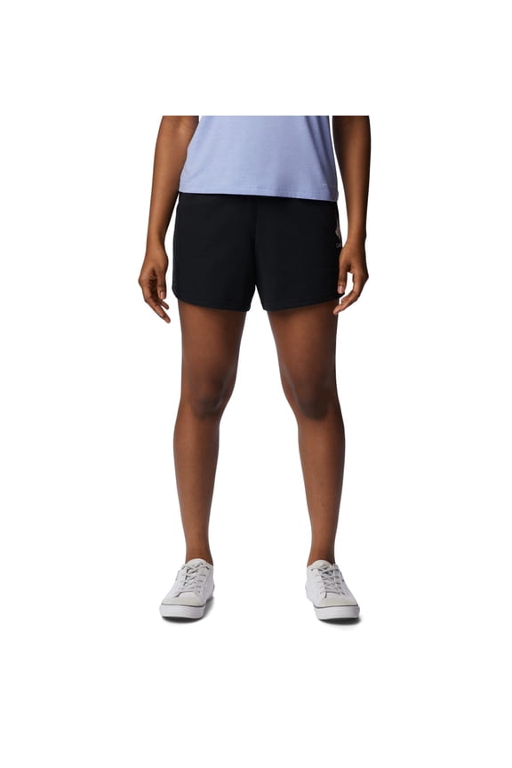 Women's Trek French Terry Short, Black/White Stacked Logo, XX-Large