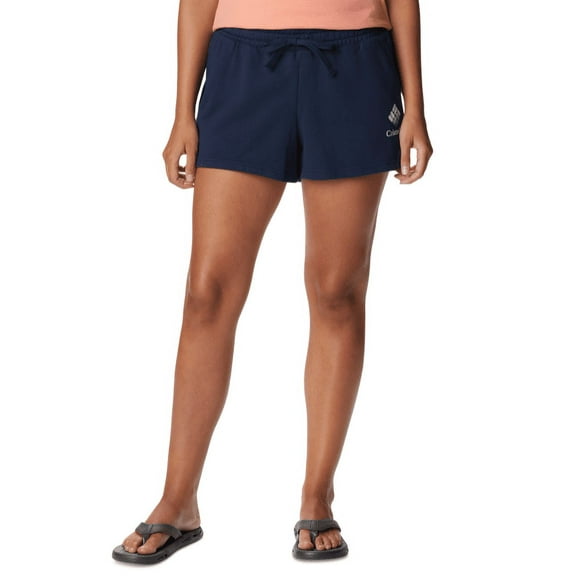 Columbia Women's Trek Mid-Rise French Terry Shorts, Navy, Medium