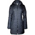 thumbnail image 1 of Columbia Women's White Out Mid Omni Heat Long Hooded Light Jacket Coat Puffer Plus/Regular (Black, L), 1 of 1