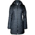 thumbnail image 1 of Columbia Women's White Out Mid Omni Heat Long Hooded Light Jacket Coat Puffer Plus/Regular (Black, XL), 1 of 1