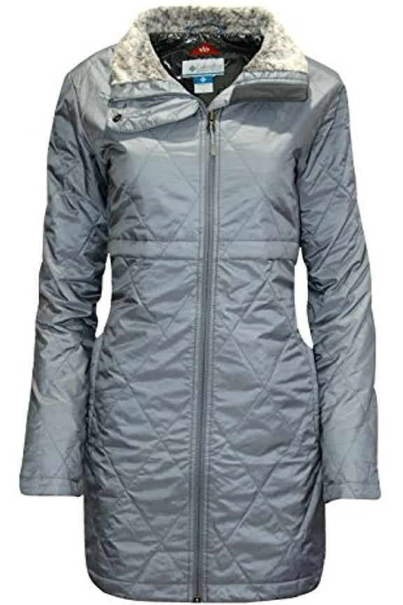 Womens Woodloch Pines Down Jacket (Grey, Small)