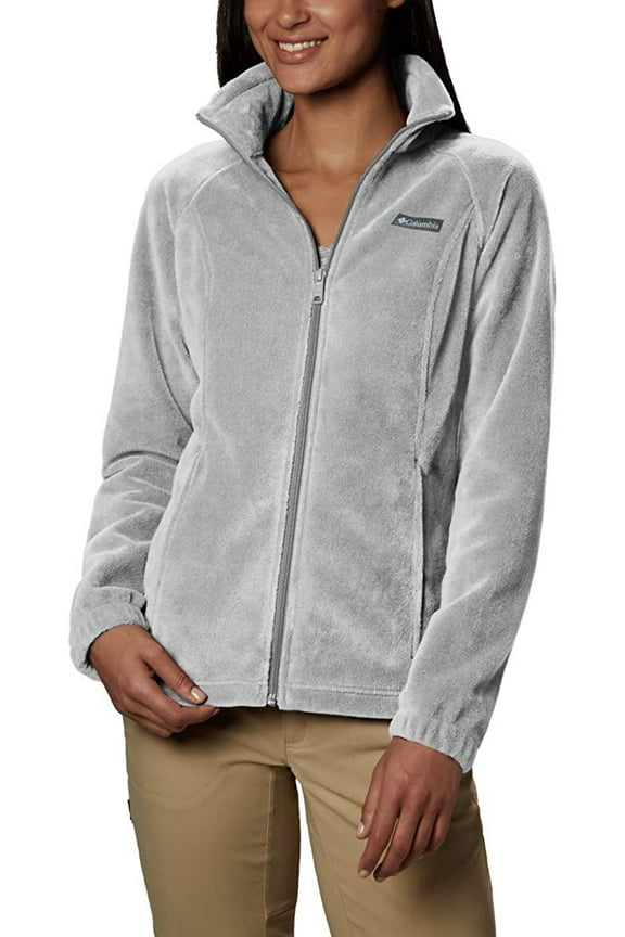 Womens Benton Springs Fleece Jacket Cirrus Grey Heather Large Petite