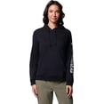 thumbnail image 1 of Columbia Womens Columbia Trek Graphic Hoodie, Black/Gem Columbia Sleeve, Large, 1 of 6