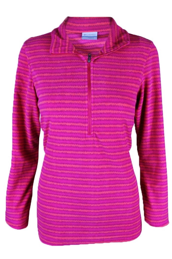 Women's Glacial Gust Print Half-Zip, Pink, Small