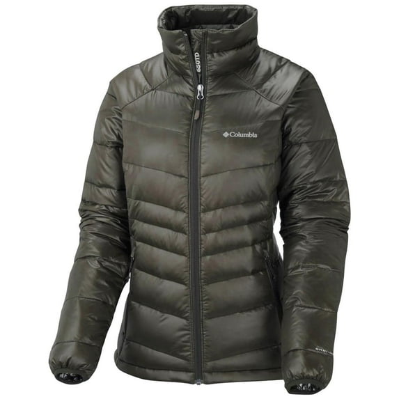Columbia Womens Gold 650 Turbodown Down Jacket Grey X-Small