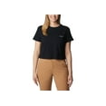 thumbnail image 1 of Columbia Womens North Cascades Cropped T-Shirt Black Chalk Dotty XL, 1 of 1